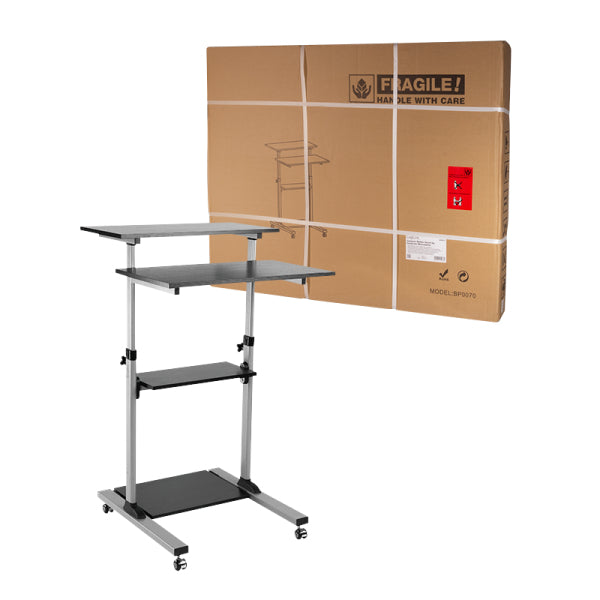 LogiLink BP0070 Computertisch Schwarz, Grau
