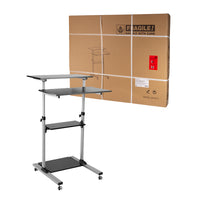 LogiLink BP0070 Computertisch Schwarz, Grau