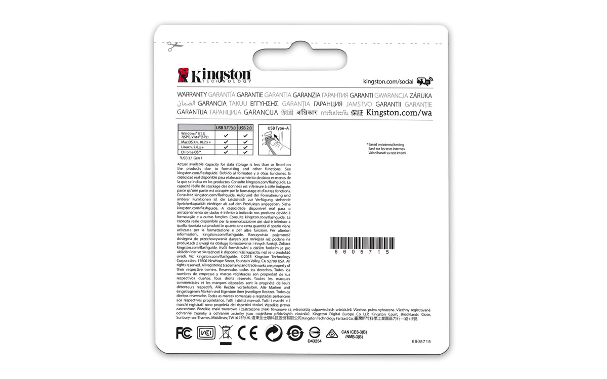 Kingston Technology DataTraveler Micro 3.1 64GB USB-Stick USB Typ-A 3.2 Gen 1 (3.1 Gen 1) Metallisch
