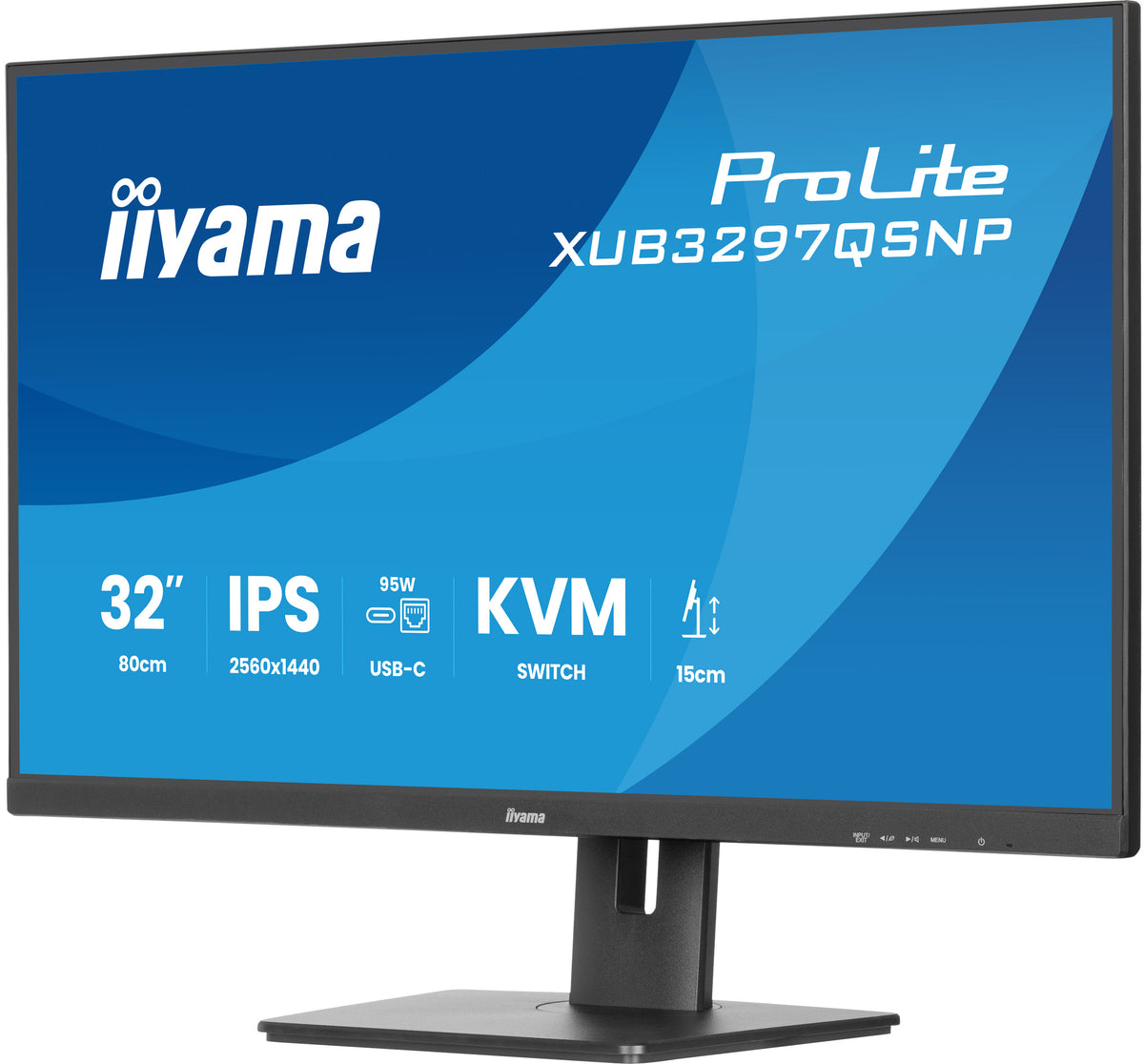 iiyama ProLite XUB3297QSNP-B1 Computerbildschirm 81,3 cm (32") 2560 x 1440 Pixel Quad HD LED Schwarz