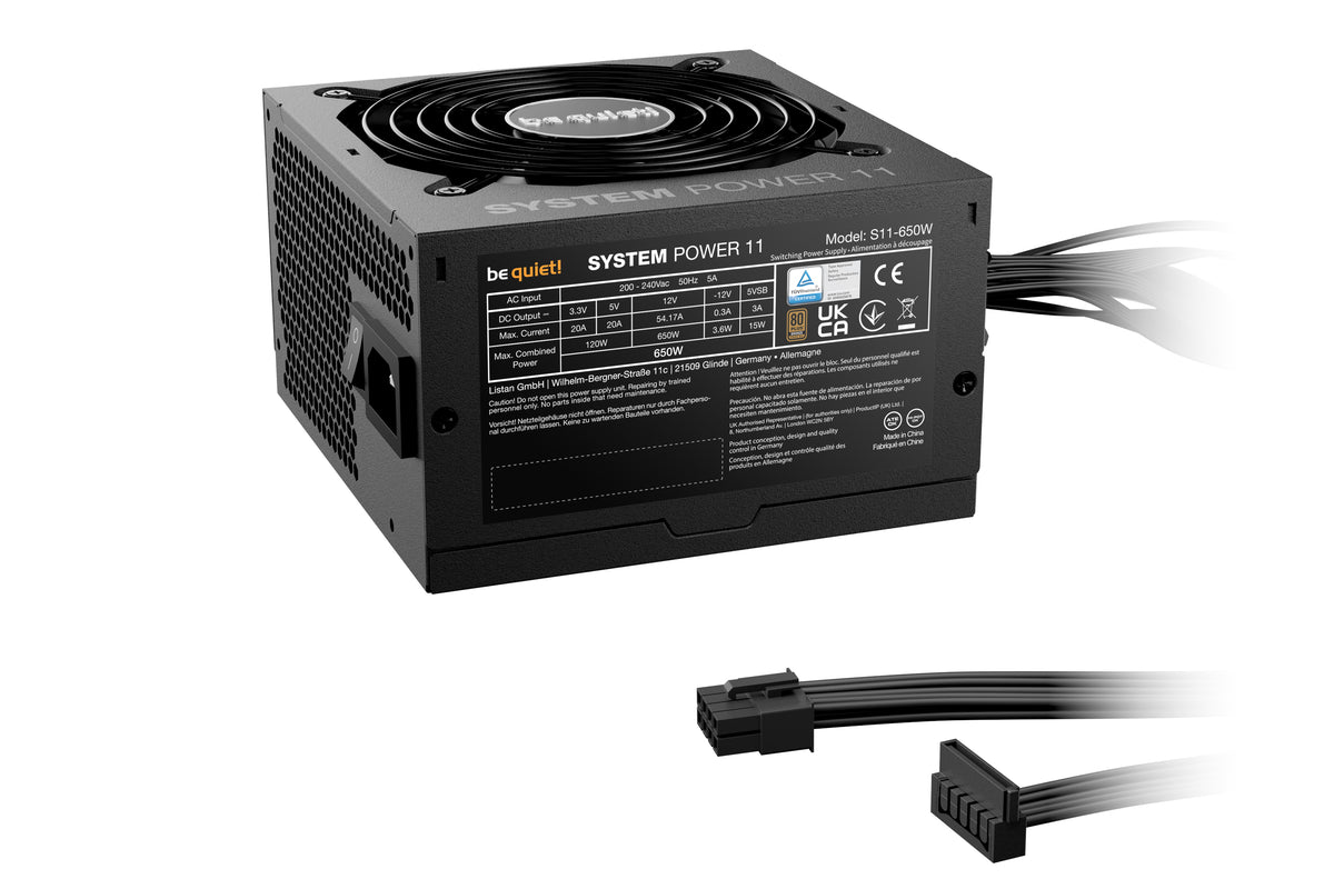 be quiet! System Power 11 650W Netzteil 20+4 pin ATX ATX Schwarz