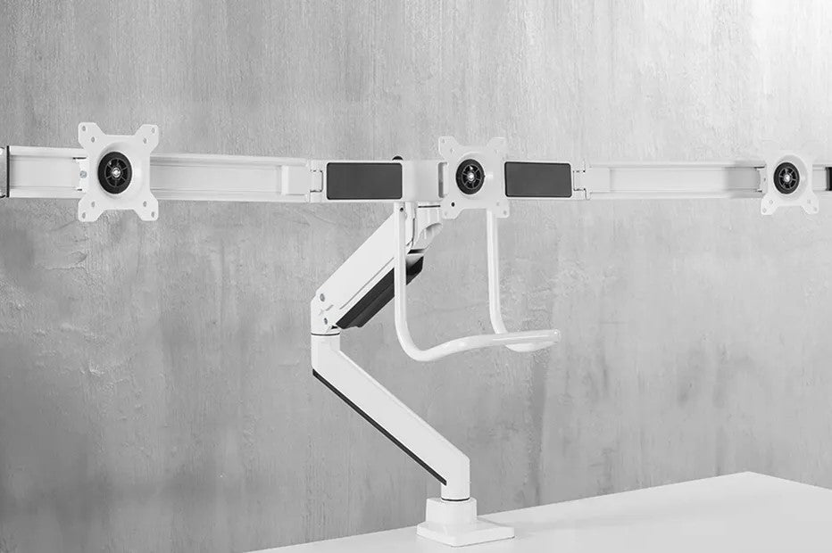 Neomounts NM-D775DX3WHITE Flachbildschirm-Tischhalterung 68,6 cm (27") Tisch/Bank Weiß