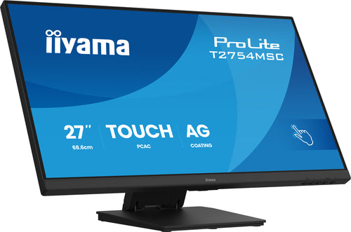 iiyama ProLite T2754MSC-B2AG Computerbildschirm 68,6 cm (27") 1920 x 1080 Pixel Full HD LED Touchscreen Multi-Nutzer Schwarz