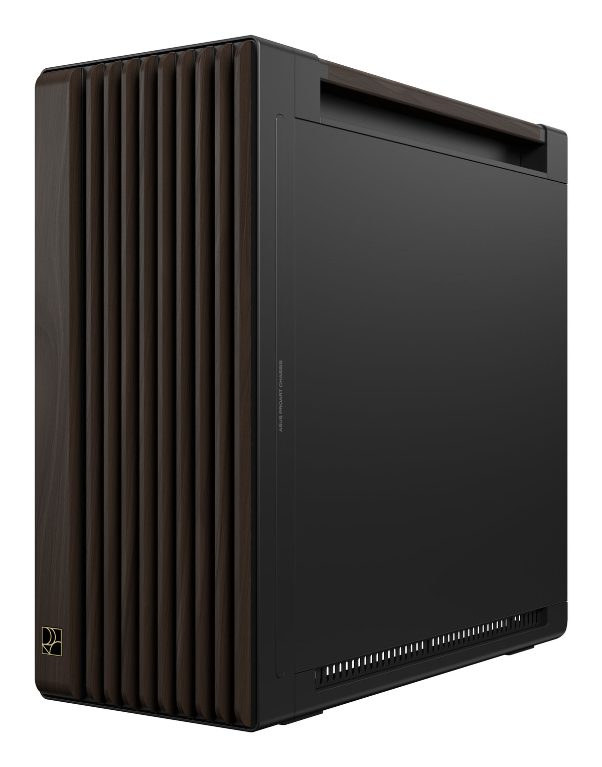ASUS ProArt PA602 Wood Edition Modern Black - Tempered Glass Panel Midi Tower Schwarz, Holz
