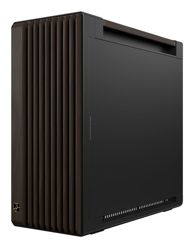 ASUS ProArt PA602 Wood Edition Modern Black - Metal Panel Midi Tower Schwarz, Holz