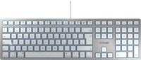 CHERRY KC 6000 SLIM FOR MAC Tastatur Büro USB QWERTY US Englisch Silber