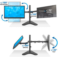 Techly ICA-LCD 2524 Flachbildschirm-Tischhalterung 81,3 cm (32") Tisch/Bank Schwarz
