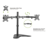 Techly ICA-LCD 2524 Flachbildschirm-Tischhalterung 81,3 cm (32") Tisch/Bank Schwarz