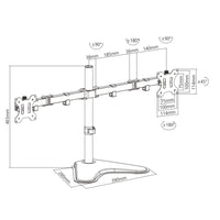 Techly ICA-LCD 2524 Flachbildschirm-Tischhalterung 81,3 cm (32") Tisch/Bank Schwarz