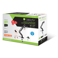Techly ICA-LCD 514 Flachbildschirm-Tischhalterung 68,6 cm (27") Tisch/Bank Schwarz