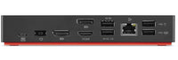 Lenovo 40AS0090EU laptop-dockingstation & portreplikator Kabelgebunden USB 3.2 Gen 1 (3.1 Gen 1) Type-C Schwarz