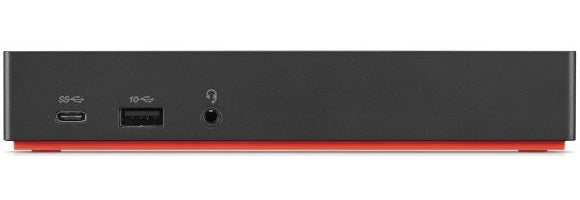 Lenovo 40AS0090EU laptop-dockingstation & portreplikator Kabelgebunden USB 3.2 Gen 1 (3.1 Gen 1) Type-C Schwarz