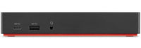 Lenovo 40AS0090EU laptop-dockingstation & portreplikator Kabelgebunden USB 3.2 Gen 1 (3.1 Gen 1) Type-C Schwarz