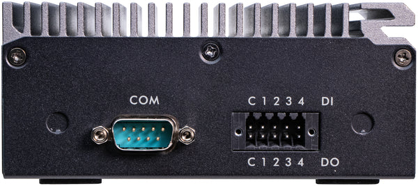 Shuttle Edge PC SPCEL03, Intel Atom x6413E, 1x HDMI, 2x 2.5G LAN, 1x COM, DIO (4x in, 4x out), 3x USB, 2x M.2, 12-24V, 24/7 continuous operation, fanless, -20...60°C, incl. VESA & DIN-RAIL mount