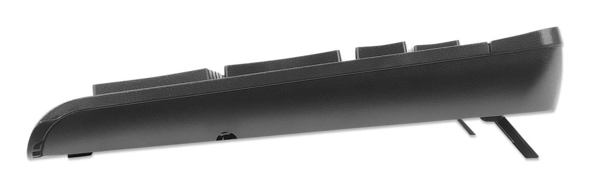 Manhattan 180771 Tastatur Maus enthalten Universal RF Wireless QWERTY Schwarz