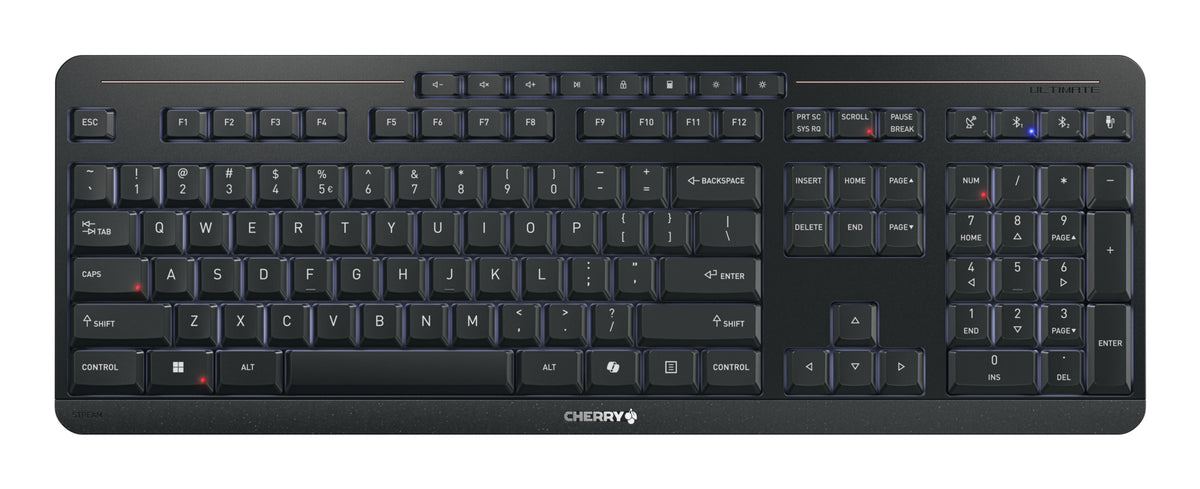 CHERRY Stream keyboard ultimate Tastatur Heimbüro USB + RF Wireless + Bluetooth QWERTY Englisch Schwarz