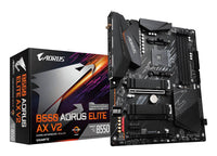 GIGABYTE B550 AORUS ELITE AX V2 Mainboard – AMD Ryzen 5000 CPUs, 12+2 Phasen VRM, bis zu 4733 MHz DDR4, 1xPCIe 4.0 + 1xPCIe 3.0 M.2, Wi-Fi 6E, 2.5GbE LAN, USB 3.2 Gen 2