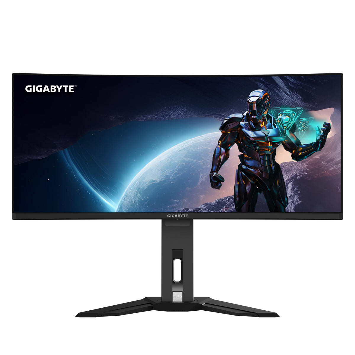 GIGABYTE OLED WQHD Curved Gaming Monitor MO34WQC2 - 34 Zoll, 3440 x 1440, 240Hz, 0,03ms, KVM, 250 cd/m², FreeSync Premium Pro, DisplayHDR True Black 400, HDMI 2.1, Displayport 1.4