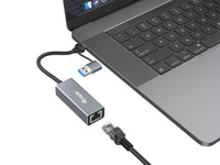 Equip USB-C auf 2,5 Gigabit Ethernet Netzwerk (USB-C+A) Adapter