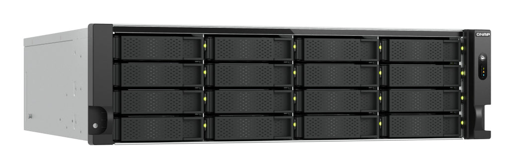 QNAP TS-H1677AXU-RP Speicherserver Rack (3U) AMD Ryzen™ 7 7745 32 GB DDR5 0 TB QNAP QTS Schwarz, Grau