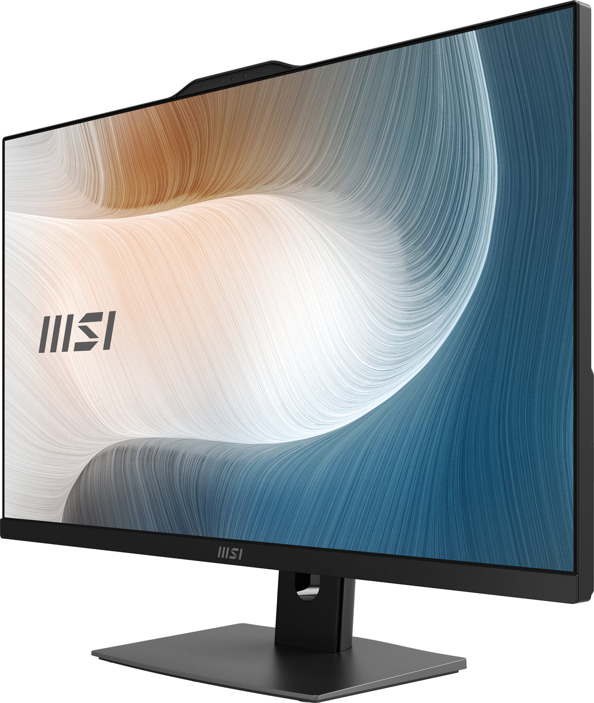 MSI Modern AM242P 1M-1871AT All-in-One PC/Workstation Intel Core 3 100U 60,5 cm (23.8") 1920 x 1080 Pixel All-in-One-PC 16 GB DDR5-SDRAM 256 GB SSD Windows 11 Pro Wi-Fi 6E (802.11ax) Schwarz