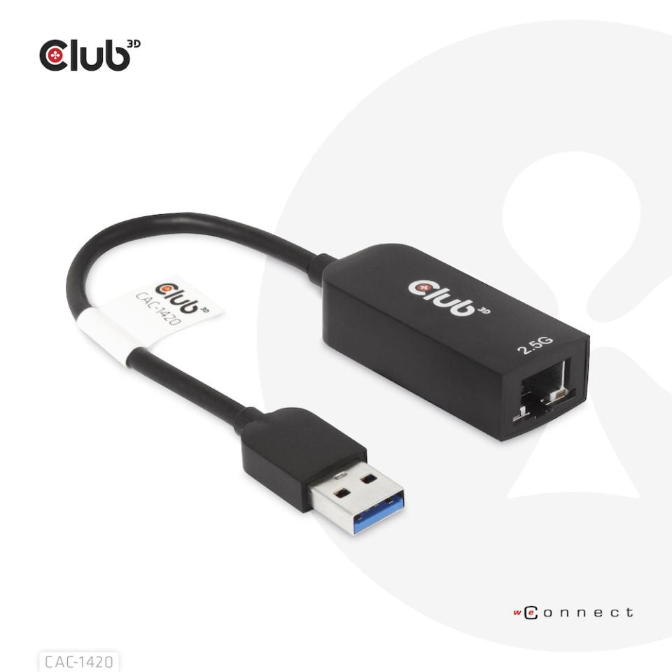 CLUB3D CAC-1420 Network Card Ethernet 2500 Mbps