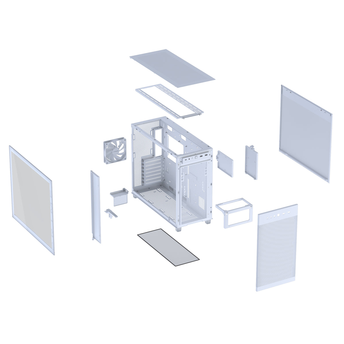 ASUS PRIME AP303 TG White Midi Tower Weiß