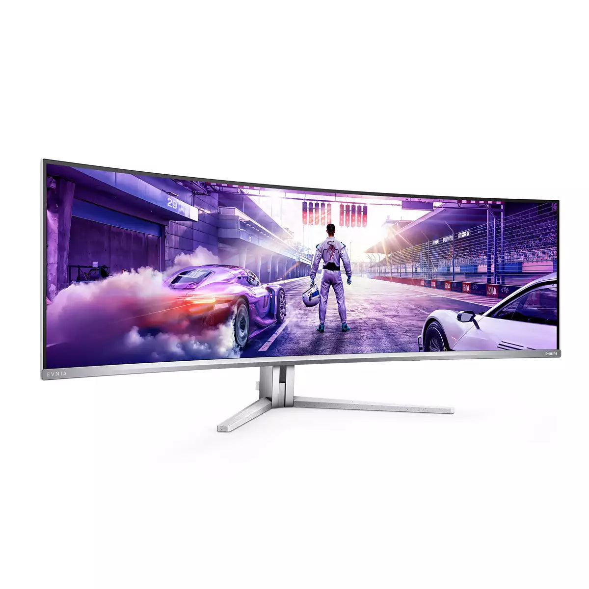 Philips Evnia 8000 49M2C8900/00 Computerbildschirm 124,2 cm (48.9") 5120 x 1440 Pixel Dual QHD QD-OLED Weiß