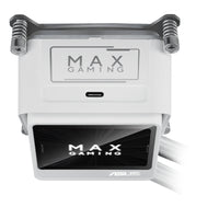 ASUS MAX Gaming LC 360 ARGB LCD White Edition Prozessor All-in-One-Flüssigkeitskühler 12 cm Weiß
