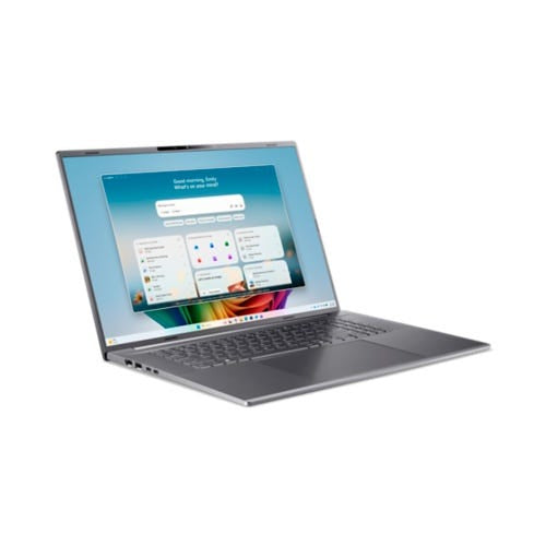 Acer Aspire 18 AI A18-I71M-9024 Intel Core Ultra 9 386H Laptop 45,7 cm (18") WUXGA 16 GB LPDDR5x-SDRAM 512 GB SSD Wi-Fi 7 (802.11be) Windows 11 Home Grau