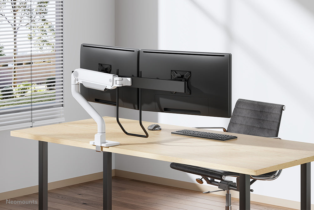 Neomounts DS75S-950WH2 Monitorarm 17-32" - Gasfeder - Topfix - 180°-Stopp
