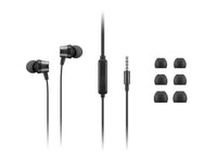 Lenovo 4XD1J77352 Kopfhörer & Headset Kabelgebunden im Ohr Büro/Callcenter Schwarz