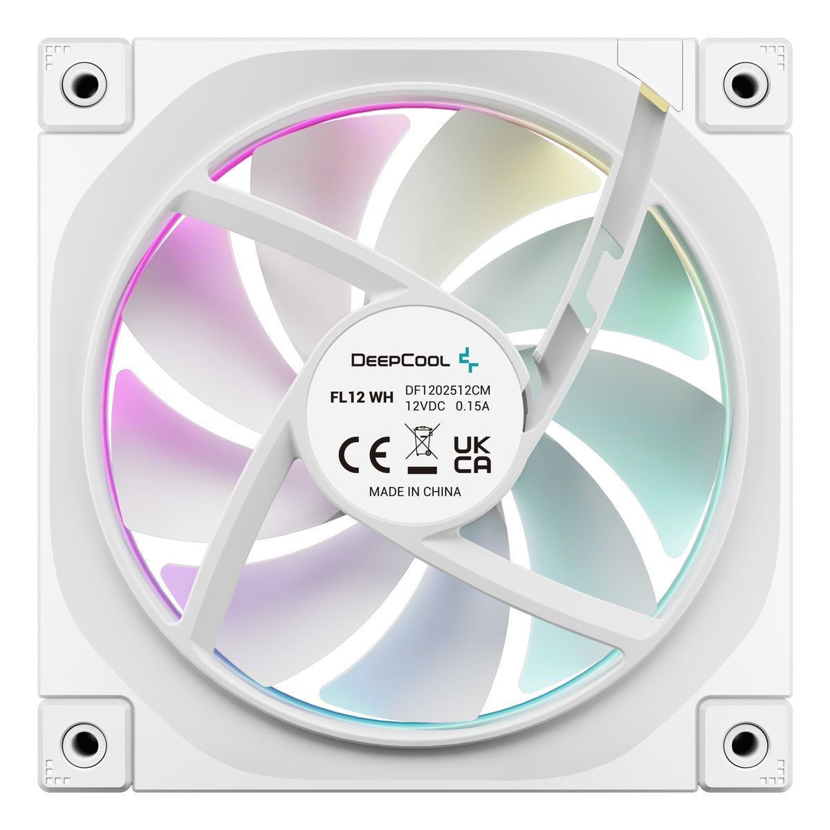 DeepCool FL12 WH Computergehäuse Ventilator 12 cm Weiß 1 Stück(e)