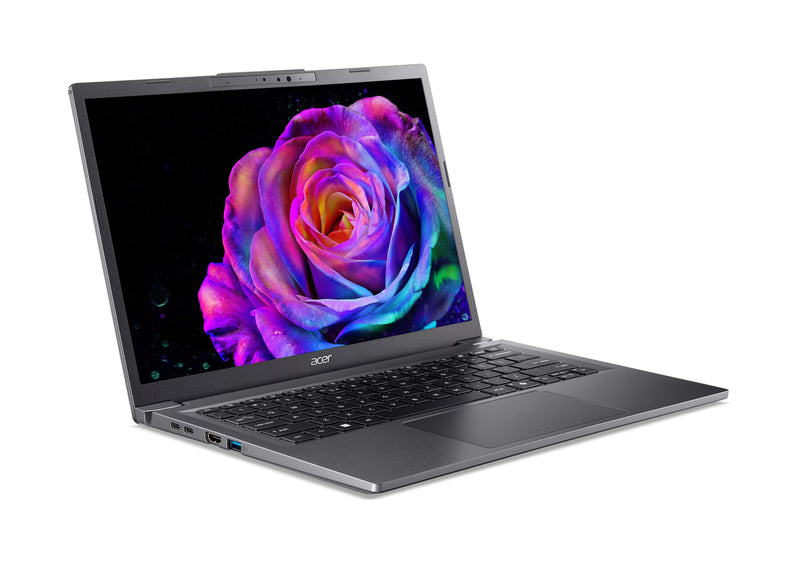 Acer Aspire 14 AI A14-52M-55NH Intel Core Ultra 5 226V Laptop 35,6 cm (14") WUXGA 16 GB LPDDR5x-SDRAM 512 GB SSD Wi-Fi 6E (802.11ax) Windows 11 Home Grau