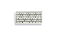 CHERRY G84-4100 Kompakte Kabelgebundene Tastatur, USB/PS2, Hell Grau (QWERTZ - DE)