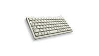 CHERRY G84-4100 Kompakte Kabelgebundene Tastatur, USB/PS2, Hell Grau (QWERTZ - DE)