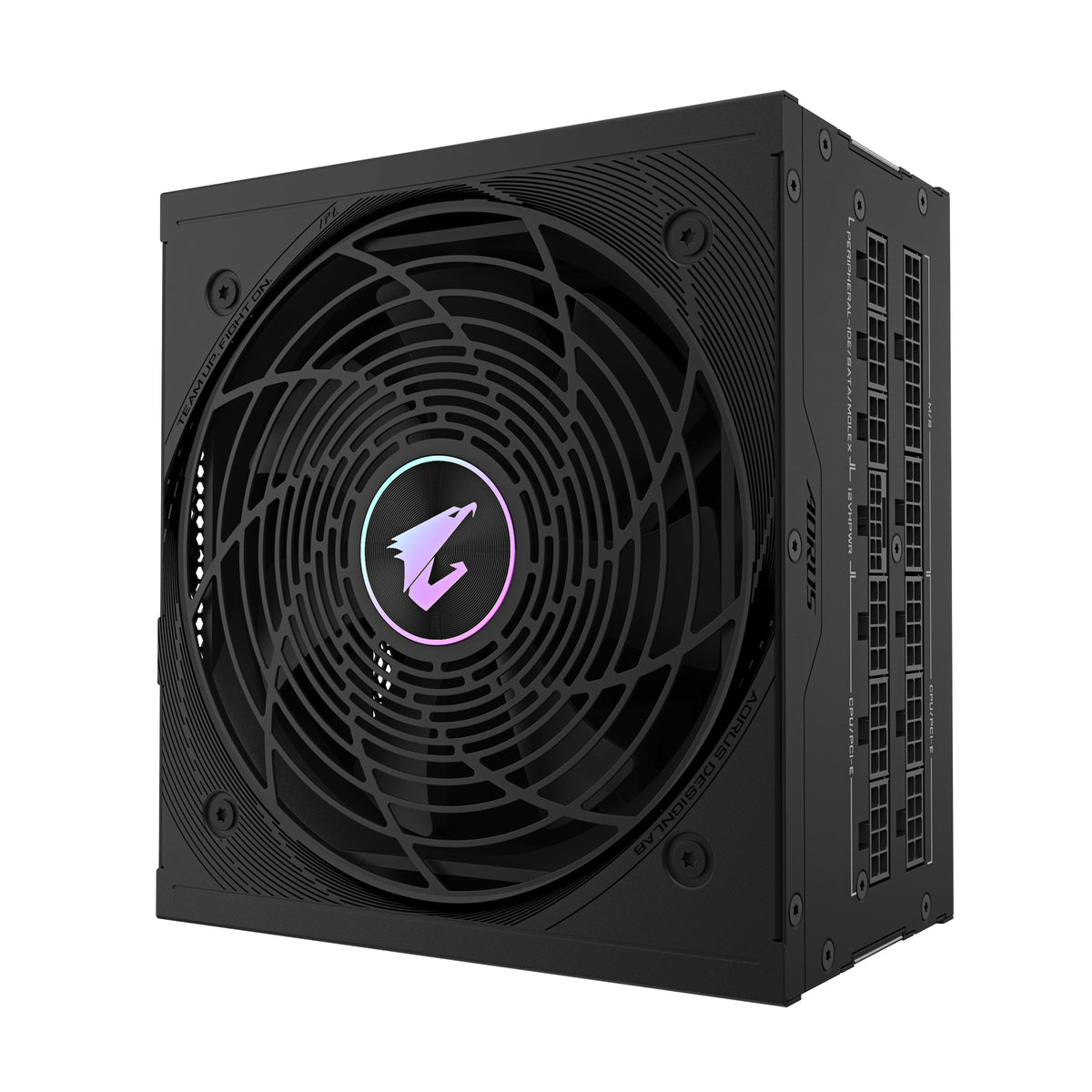 GIGABYTE AORUS ELITE P1000W ICE Netzteil - PCIe 5.0, 80 PLUS Platinum, Vollmodulares Design, 120mm Lüfter, ATX 3.0-kompatibel, EU-Stecker