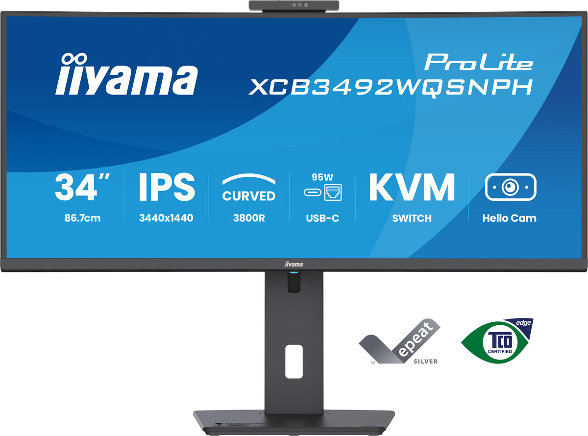 iiyama ProLite XCB3492WQSNPH Computerbildschirm 86,4 cm (34") 3440 x 1440 Pixel UltraWide Quad HD LED Schwarz