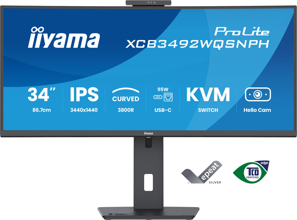 iiyama ProLite XCB3492WQSNPH Computerbildschirm 86,4 cm (34") 3440 x 1440 Pixel UltraWide Quad HD LED Schwarz