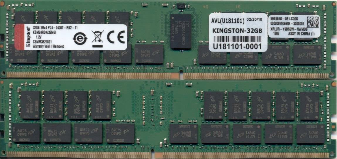 Kingston Technology KSM24RD4/32MEI Speichermodul 32 GB 1 x 32 GB DDR4 288-pin DIMM ECC