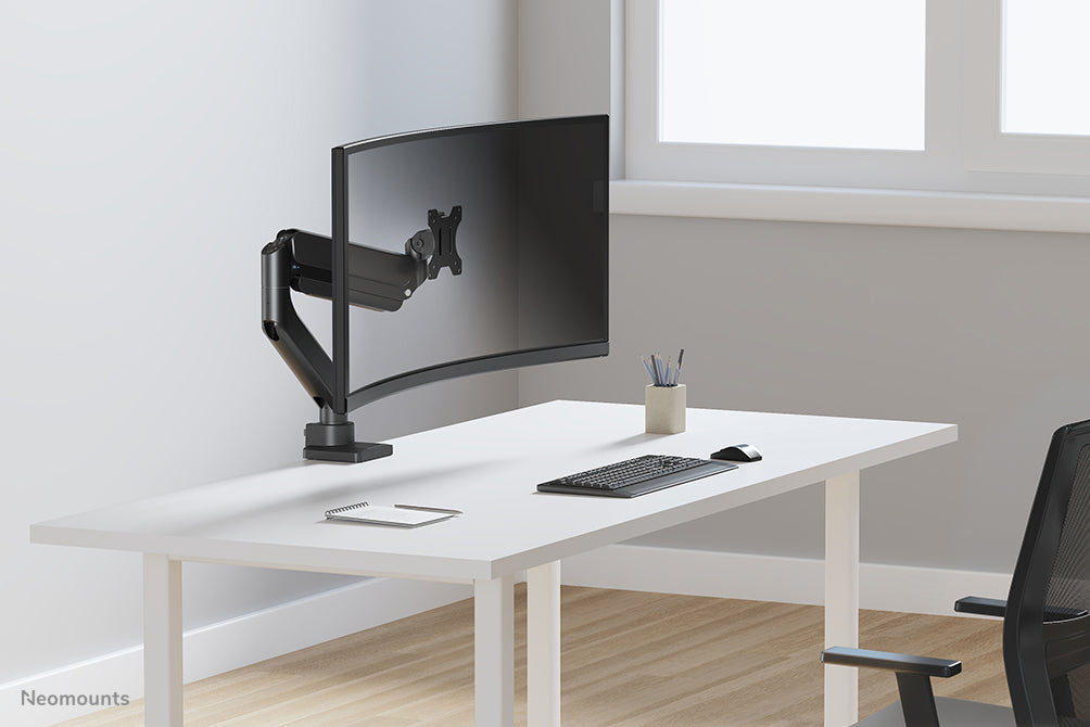 Neomounts DS70PLUS-450BL1 Monitorarm 17-49" - Gasfeder - Topfix - 180°-Stopp