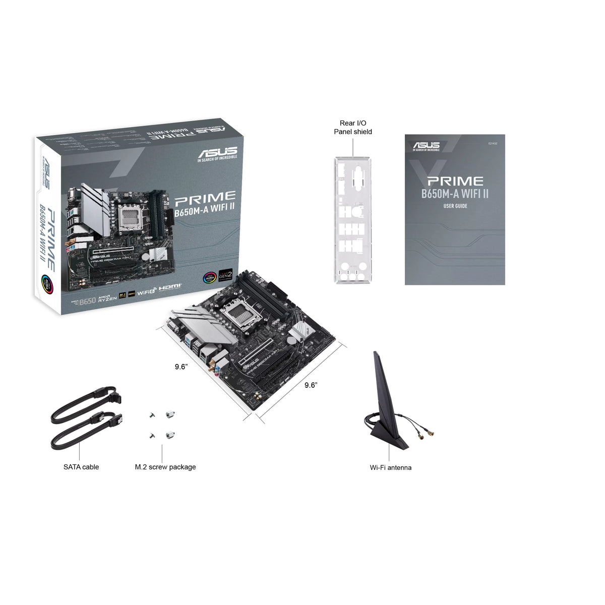 ASUS PRIME B650M-A WIFI II AMD B650 Sockel AM5 micro ATX