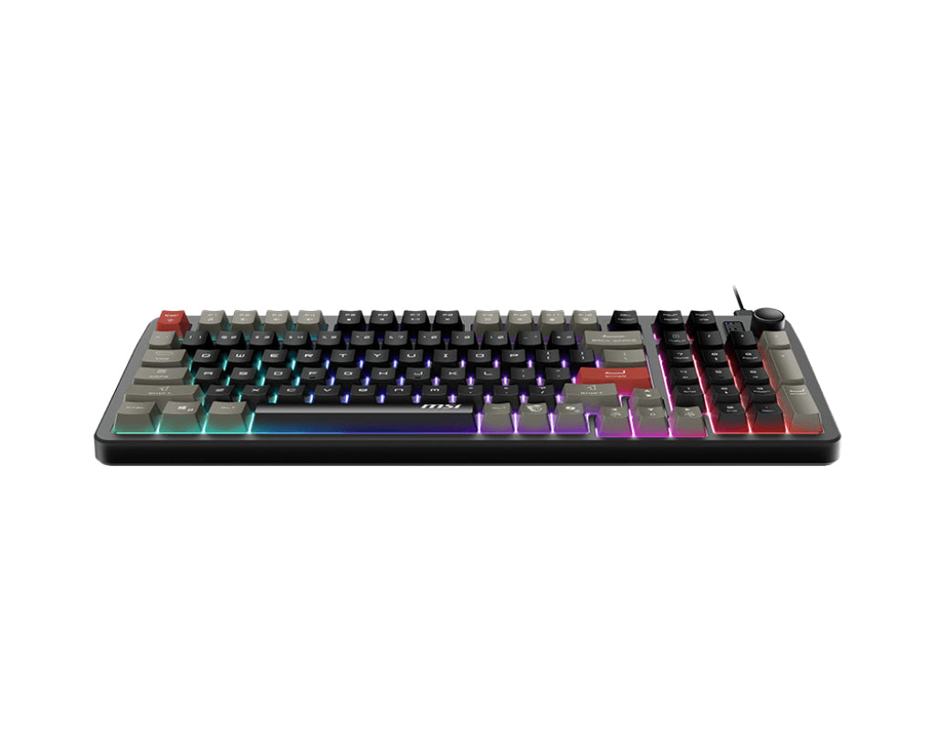 MSI FORGE GK110 FR Tastatur Gaming USB QWERTY US Englisch Schwarz
