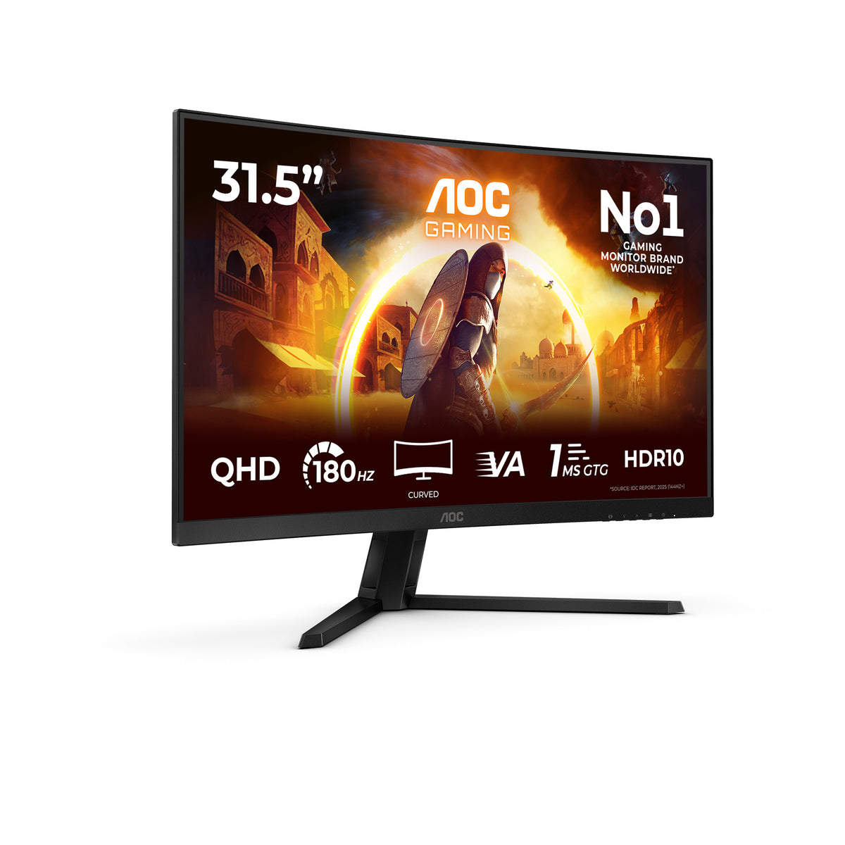 AOC G4 CQ32G4VE Computerbildschirm 80 cm (31.5") 2560 x 1440 Pixel Quad HD LCD Schwarz, Grau