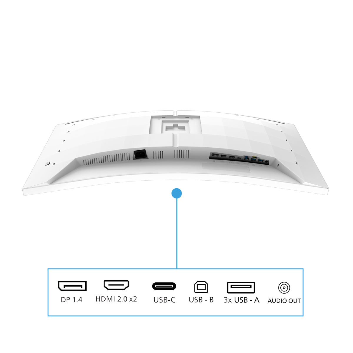 Philips 34M2C5601QA/00 Computerbildschirm 86,4 cm (34") 3440 x 1440 Pixel Weiß
