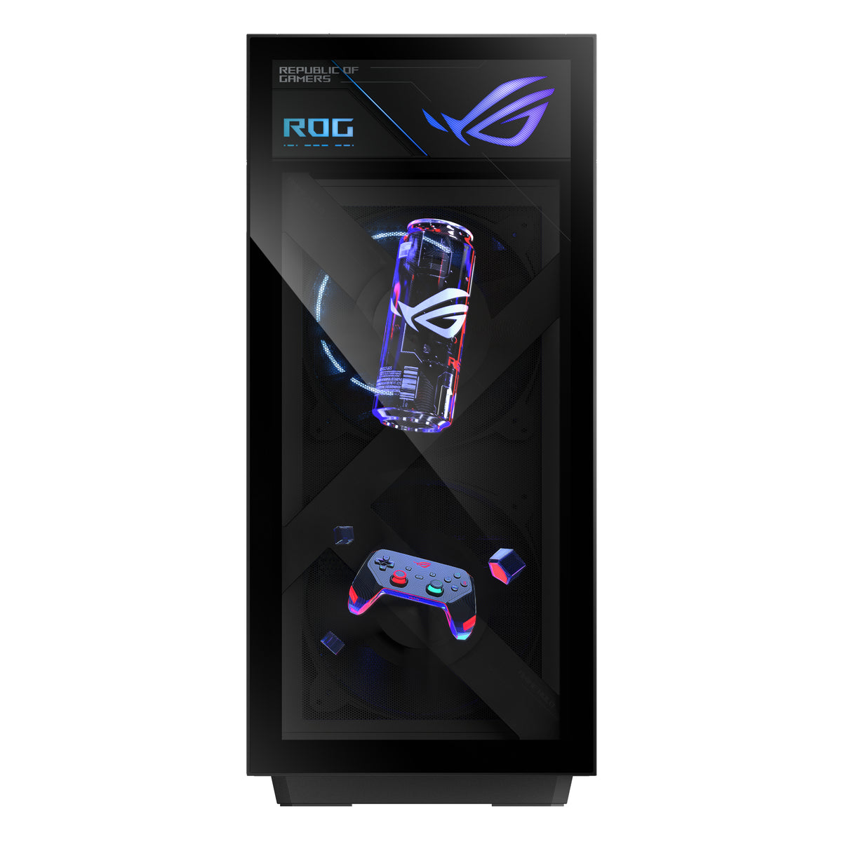 ASUS ROG GM1000TY-R9950X081W AMD Ryzen™ 9 9950X3D 64 GB DDR5-SDRAM 4 TB SSD NVIDIA GeForce RTX 5080 Windows 11 Home Tower PC Schwarz