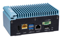 Shuttle Edge PC System SPCEL02XA , Intel Celeron J6412, 8GB RAM, 120GB M.2 SATA, 1x HDMI, 2x 2.5G LAN, 1x COM, DIO, 12-24V, 24/7 Dauerbetrieb, lüfterlos, inkl. VESA & DIN-RAIL Halterung