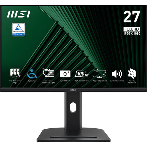 MSI PRO MP275PG Computerbildschirm 68,6 cm (27") 1920 x 1080 Pixel Full HD LCD Schwarz