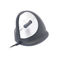 R-Go Tools Ergonomische Maus R-Go HE Break mit Pausensoftware, medium (Handlänge 165-185mm), Linkshänder, verkabelt, schwarz