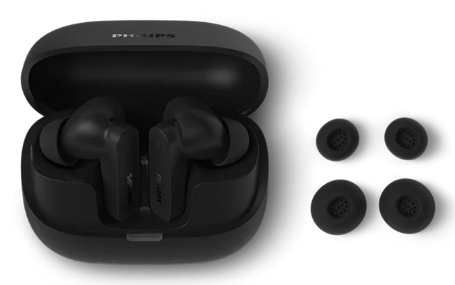 Philips TAT3000BK/00 Écouteurs et Casque True Wireless Stereo (TWS) intra-auriculaire Appels/Musique USB Type-C Bluetooth Noir